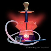 wholesale  led acrylic big fancy fashion hookah shisha